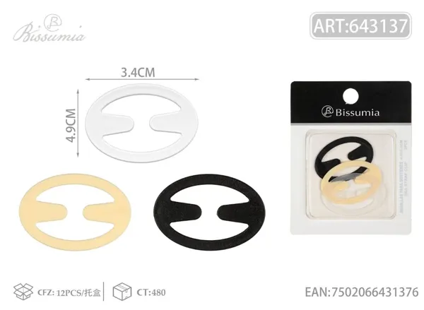 Cierre antideslizante ovalado 4.9*3.4cm 3pcs