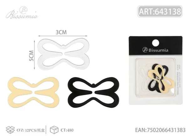 Cierre antideslizante en forma de mariposa 5*3cm 3pcs