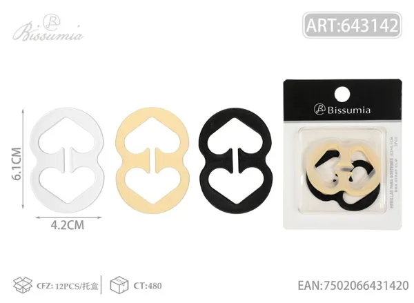 Cierre antideslizante en forma de ocho 4.2*6.1cm 3pcs