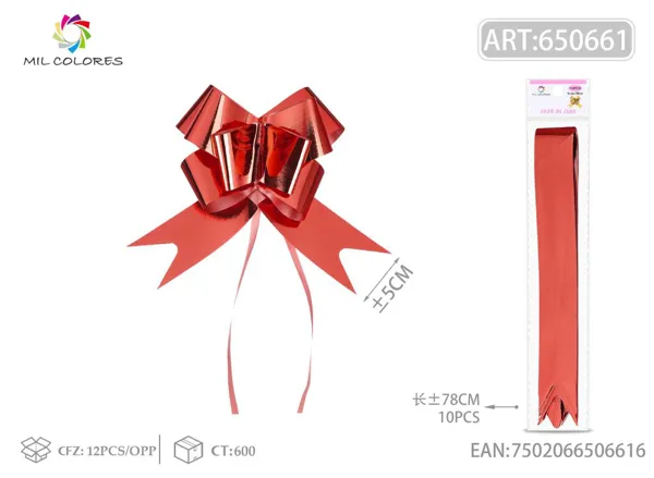 Tirador adhesivo 5*78cm 10pc rojo