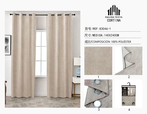 CORTINA OPACAS BEIGE 140X240CM