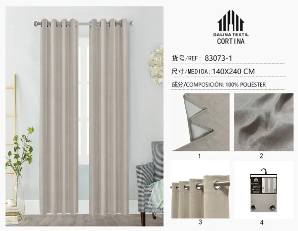 CORTINA LINO BEIGE 140X240CM