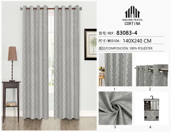CORTINA CHENILLA OSCURO 140X240CM
