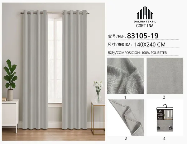 CORTINA LINO BLANCO 140X240CM