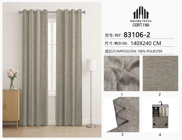 CORTINA LINO BLANCO 140X240CM