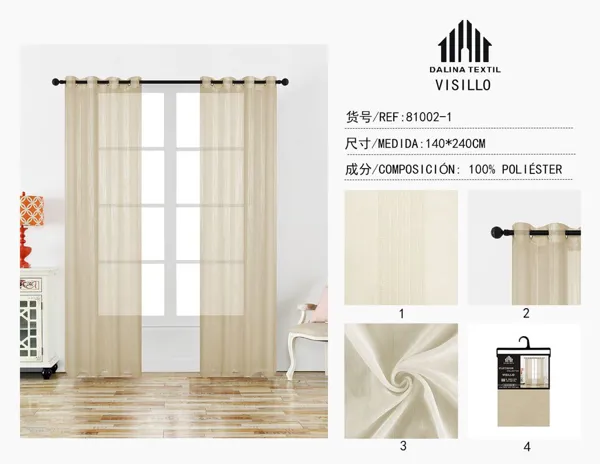CORTINA DE GASA DOLLY BEIGE 140X240CM