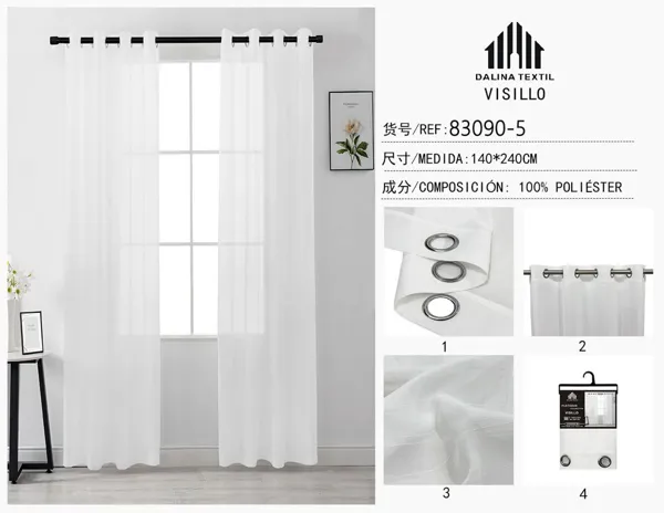 VISILLO GASA BLANCO 140X240CM