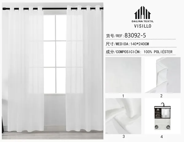 VISILLO GASA BLANCO 140X240CM