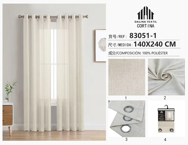 VISILLO LINO BEIGE 140X240CM