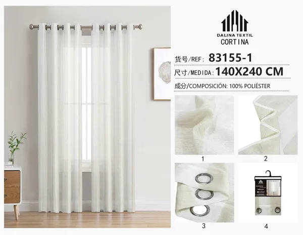 VISILLO CON RAYAS BEIGE 140X240CM