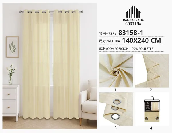 VISILLO LINO BEIGE 140X240CM