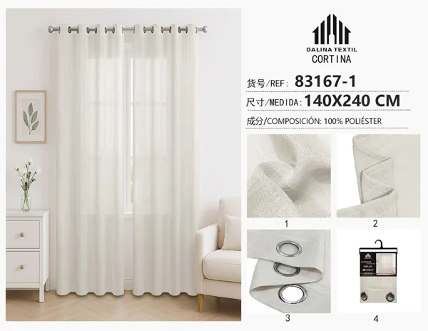 VISILLO LINO BEIGE 140X240CM