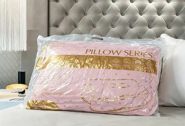 ALMOHADA ACOLCHADA ROSA 50X70CM