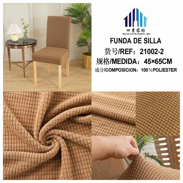 FUNDA DE SILLA CAQUI