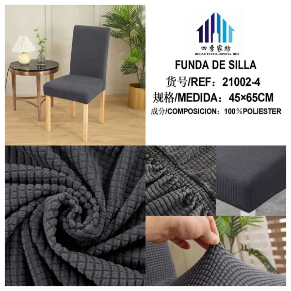 FUNDA DE SILLA GRIS OSCURO