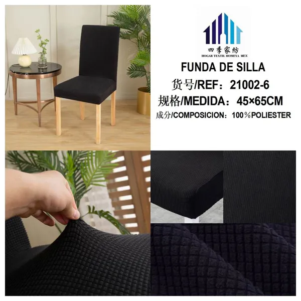 FUNDA DE SILLA NEGRO