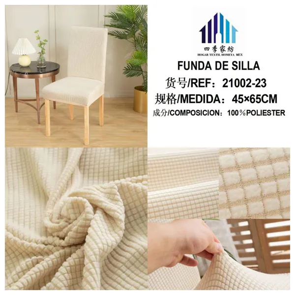 FUNDA DE SILLA BEIGE