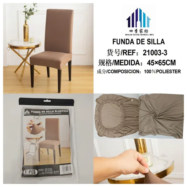 FUNDA DE SILLA CAQUI