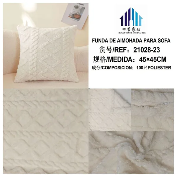 FUNDA DE COJIN BLANCO 45X45CM