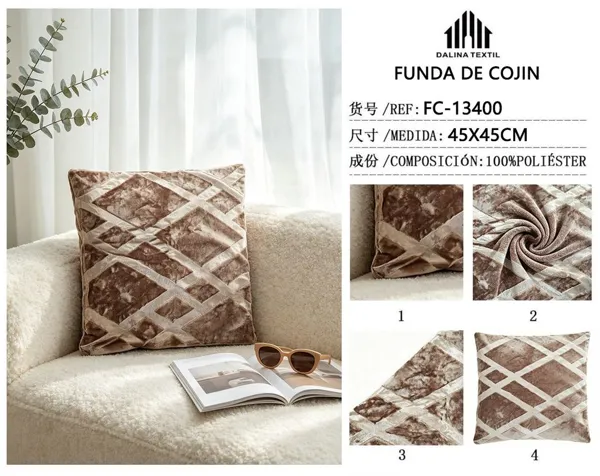 FUNDA DE COJIN JACQUARD 45X45CM