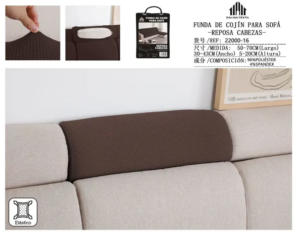 FUNDA DE COJIN PARA SOFA REPOSA CABEZAS