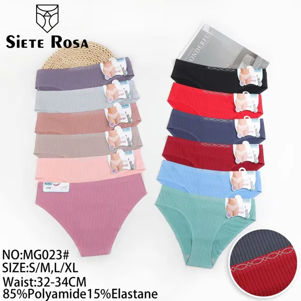 Calzón bikini sin costuras para dama, colores surtidos