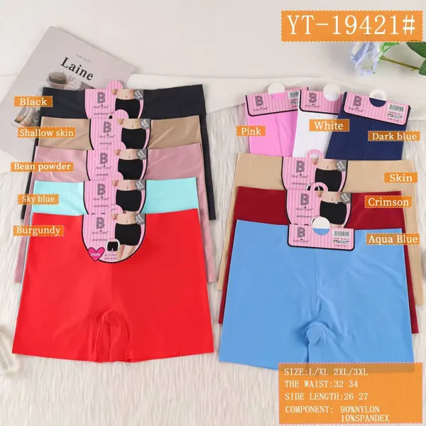 Short de seguridad sin costuras para dama, colores surtidos