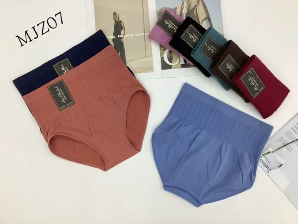 Calzón faja de cintura alta sin costuras para dama, control de abdomen, colores surtidos