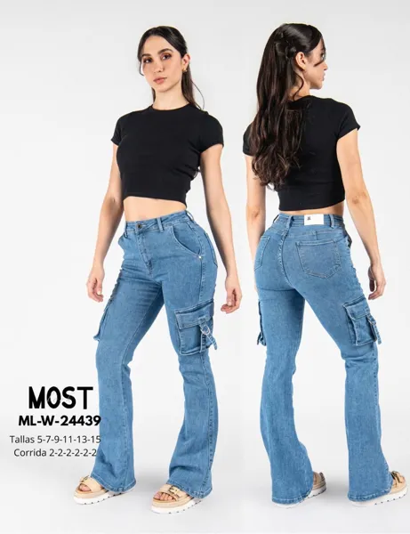 Jeans tipo cargo