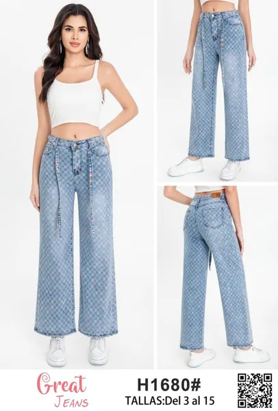 Pantalón de mezclilla corte recto