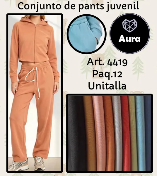 Conjunto de pants juvenil