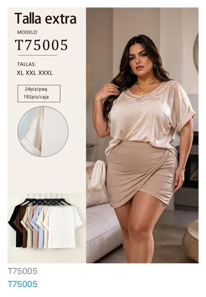 Blusa con detalle de encaje