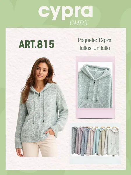 Sudadera con capucha y cierre