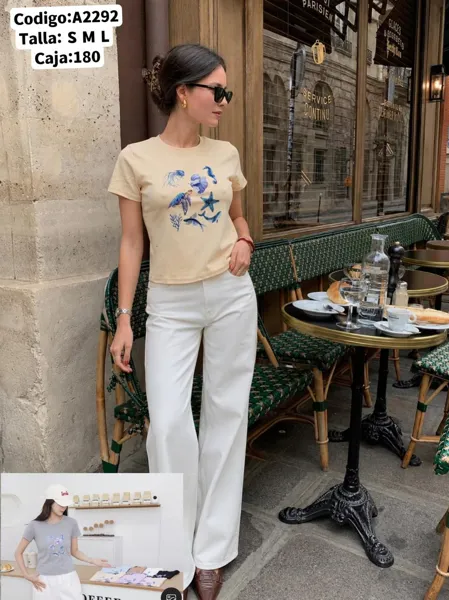 Playera estampada