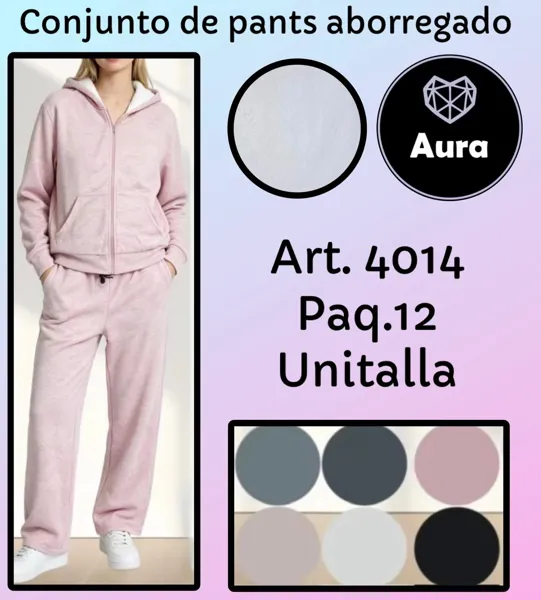 Conjunto de pants aborregado