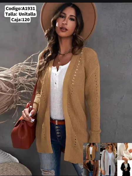 Cardigan tejido
