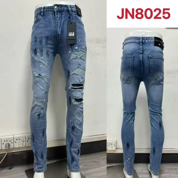 Jeans con efecto desgastado