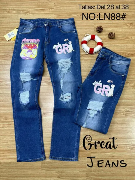 Jeans con parche-LN88