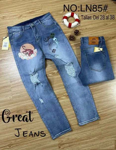 Jeans con parche-LN85