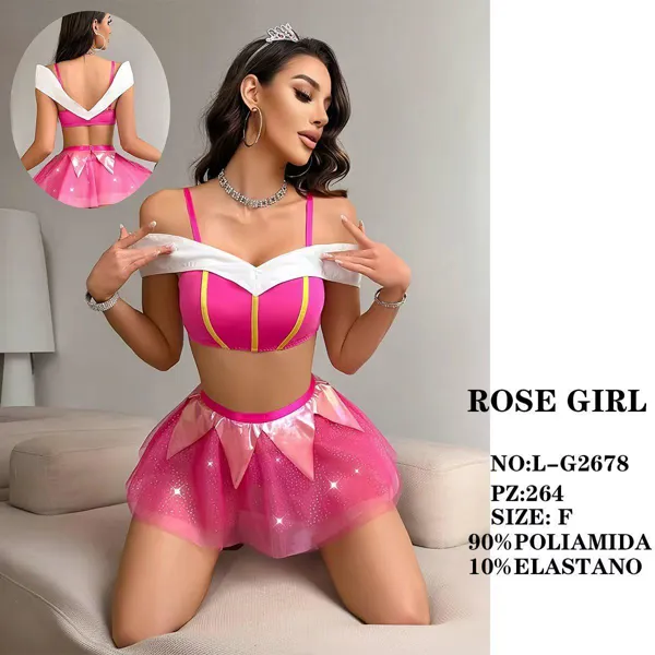 Conjunto de lencería inspirado en princesa