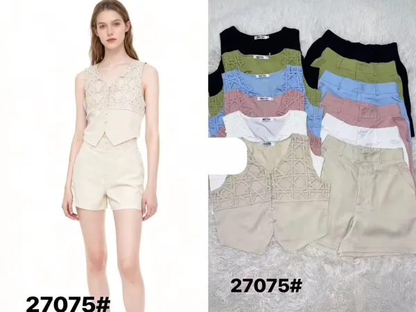 Conjunto de chaleco y shorts