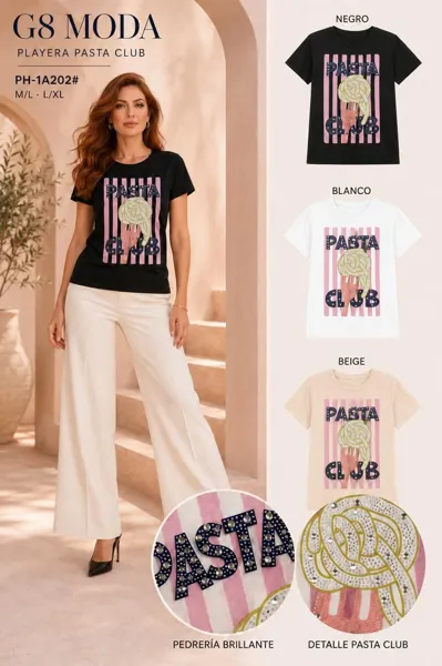 Playera Pasta Club