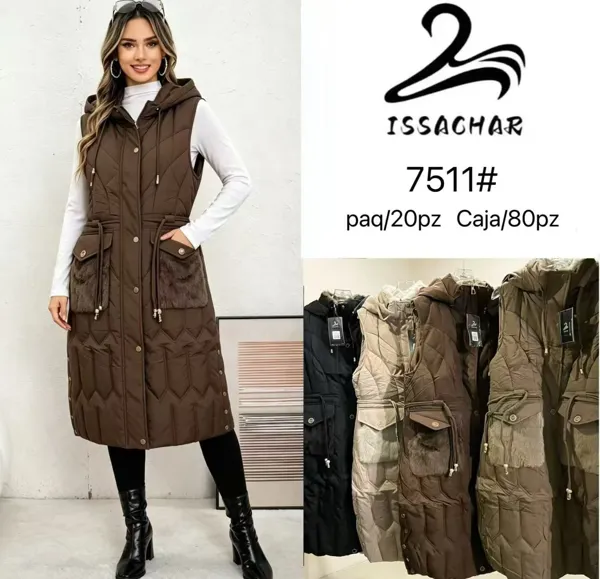 Chaleco acolchado con capucha