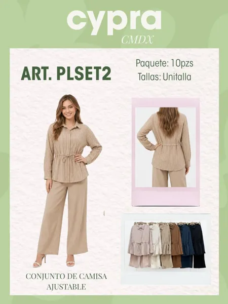 Conjunto de camisa ajustable