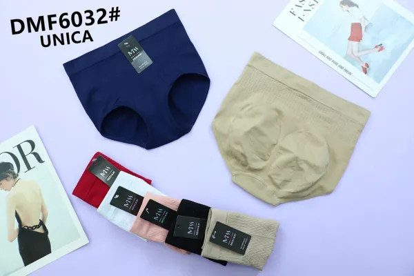 Calzón de talle alto sin costuras para dama, tipo pantaleta de control suave, paquete surtido