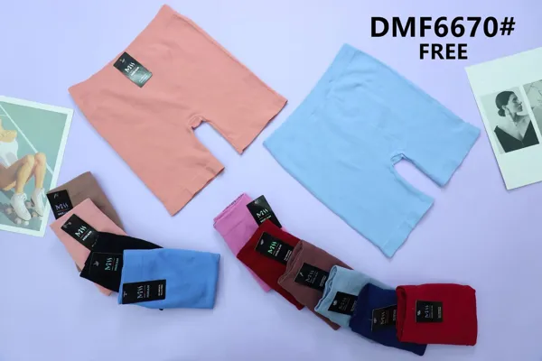 Short de seguridad tipo bóxer sin costuras para dama, pierna media, colores surtidos