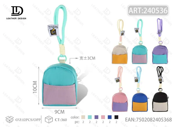 Monedero con colgante de mochila