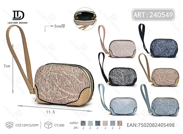 Monedero semicircular pequeño para dama