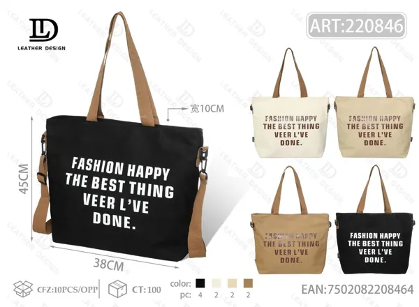 Bolso bandolera de lona