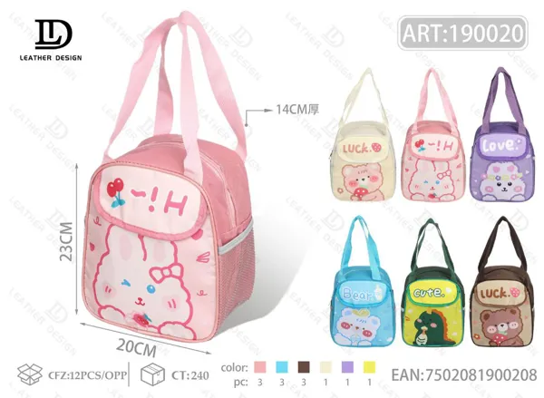 Bolsa térmica de mano con caricatura